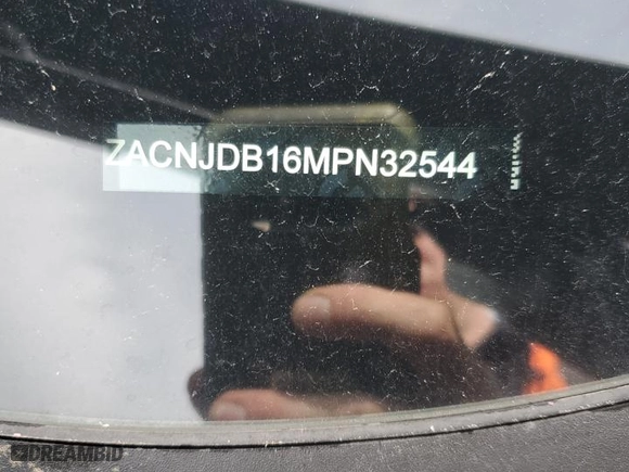 2021 Jeep Renegade Latitude with VIN ZACNJDB16MPN32544, listed as a Copart auction lot 48379275 with 16,576 mi miles and Salvage Title. Bid and sale history available at carsss.com. Image 13.