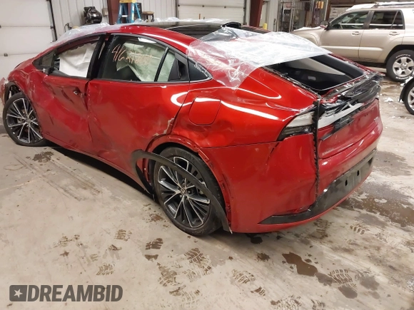2024 Toyota Prius LE with VIN JTDADABU8R3013976, listed as a IAAI auction lot 41621800 with 7,475 mi miles and . Bid and sale history available at DreamBid. Image 3.