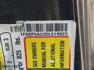 2013 Ford C-Max Hybrid SE with VIN 1FADP5AU3DL519923, listed as a IAAI auction lot 41865952 with 211,115 mi miles. Bid and sale history available at carsss.com. Image 9.