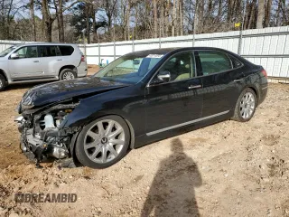 2011 Hyundai Equus Signature with VIN KMHGH4JF5BU036386, listed as a Copart auction lot 43014095 with 142,901 mi miles and Salvage Title. Bid and sale history available at DreamBid. Image 1.