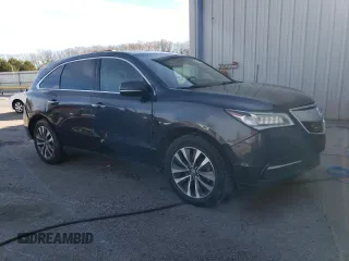 2016 Acura MDX w/Tech with VIN 5FRYD4H45GB001533, listed as a Copart auction lot 81962084 with 245,884 mi miles and Salvage Title. Bid and sale history available at carsss.com. Image 4.