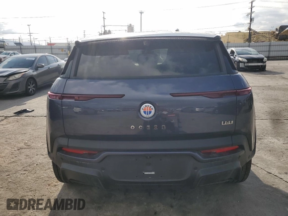 2023 Fisker Ocean One z VIN VCF1ZBU20PG002558, wystawiony jako Copart lot #43626775 z przebiegiem Nie podano mil oraz Szkoda całkowita • Salvage title. Historia ofert i sprzedaży dostępna na DreamBid. Obrazek 6.