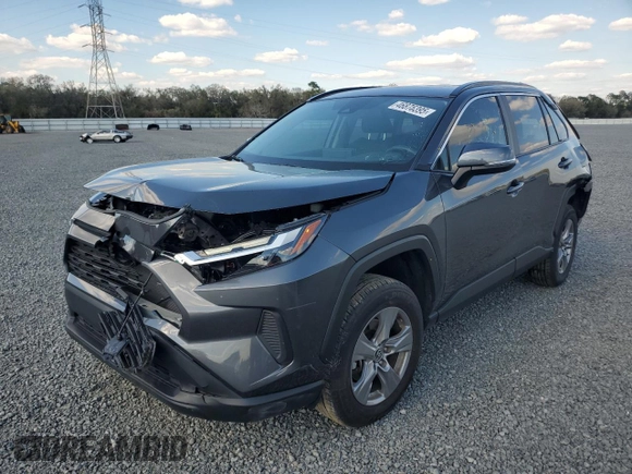 2023 Toyota RAV4 XLE with VIN 2T3W1RFVXPC251243, listed as a Copart auction lot 46875395 with 28,222 mi miles and Salvage Title. Bid and sale history available at carsss.com. Image 1.