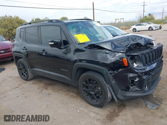 2019 Jeep Renegade Latitude z VIN ZACNJABB4KPK48494, wystawiony jako IAAI lot #42194525 z przebiegiem 76 134 mil mil oraz . Historia ofert i sprzedaży dostępna na DreamBid. Obrazek 1.