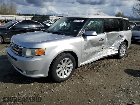 2010 Ford Flex SEL with VIN 2FMGK5CC6ABB18285, listed as a Copart auction lot 51531965 with 132,757 mi miles and Salvage Title. Bid and sale history available at carsss.com. Image 1.