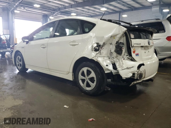 2012 Toyota Prius One with VIN JTDKN3DU1C5470313, listed as a Copart auction lot 55340305 with 106,776 mi miles and Salvage Title. Bid and sale history available at DreamBid. Image 2.