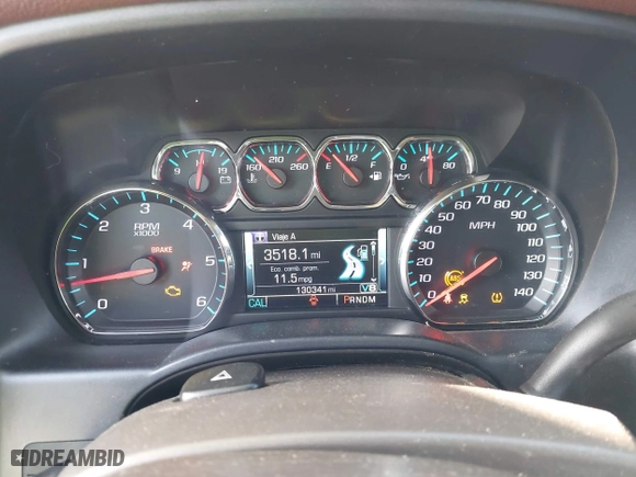 2015 Chevrolet Silverado 1500 High Country with VIN 3GCUKTEC6FG204564, listed as a IAAI auction lot 41953511 with 130,341 mi miles. Bid and sale history available at carsss.com. Image 7.