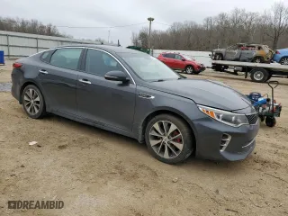 2017 Kia Optima SX with VIN 5XXGW4L23HG142659, listed as a Copart auction lot 44460755 with 0 mi miles and Salvage Title. Bid and sale history available at carsss.com. Image 4.