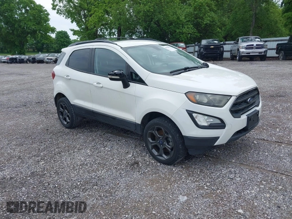 2018 Ford EcoSport SES with VIN MAJ6P1CL1JC248961, listed as a IAAI auction lot 41918876 with 65,264 mi miles and . Bid and sale history available at DreamBid. Image 1.