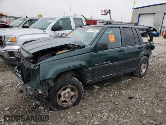 1997 Jeep Grand Cherokee Laredo with VIN 1J4GZ58S5VC720174, listed as a Copart auction lot 44169635 with Not provided miles and Salvage title. Bid and sale history available at DreamBid. Image 1.