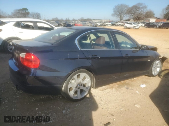 2008 BMW 3 Series 335i with VIN WBAVB77538NM05405, listed as a Copart auction lot 46703755 with 0 mi miles and Salvage Title. Bid and sale history available at carsss.com. Image 3.