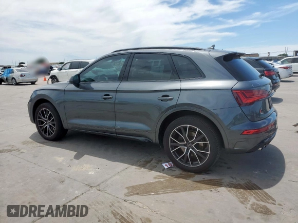 2023 Audi SQ5 Premium Plus with VIN WA1B4AFY1P2112007, listed as a Copart auction lot 57800185 with 21,101 mi miles and Salvage title. Bid and sale history available at DreamBid. Image 2.