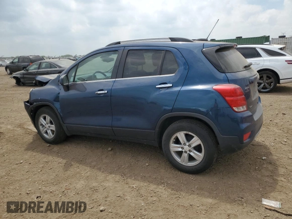 2020 Chevrolet Trax LT with VIN 3GNCJLSB0LL319827, listed as a Copart auction lot 57246955 with 42,014 mi miles and Salvage title. Bid and sale history available at DreamBid. Image 2.
