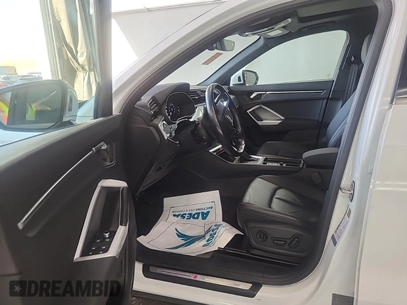 2023 Audi Q3 S line Premium with VIN WA1DECF34P1106228, listed as a IAAI auction lot 42734425 with 52,167 mi miles and . Bid and sale history available at DreamBid. Image 38.