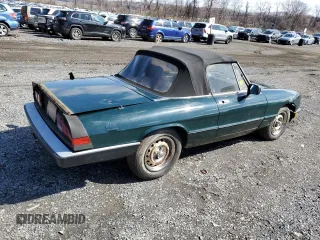 1983 Alfa Romeo Spider Veloce z VIN ZARBA541XD1016802, wystawiony jako Copart lot #51383595 z przebiegiem 127 904 mil mil oraz Czysty tytuł • Clean title. Historia ofert i sprzedaży dostępna na DreamBid. Obrazek 3.