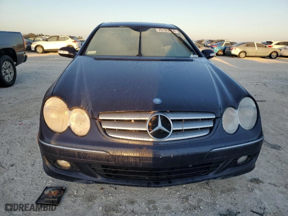 2006 Mercedes-Benz CLK-Class 3.5L with VIN WDBTJ56J86F186401, listed as a Copart auction lot 76193474 with 0 mi miles and Salvage Title. Bid and sale history available at carsss.com. Image 5.