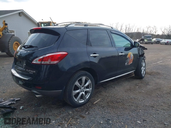 2012 Nissan Murano SV with VIN JN8AZ1MW9CW201545, listed as a IAAI auction lot 42059228 with 151,565 mi miles and . Bid and sale history available at carsss.com. Image 4.