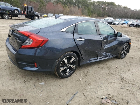 2016 Honda Civic Sedan Touring with VIN 19XFC1F91GE209875, listed as a Copart auction lot 50358505 with 109,264 mi miles and Salvage Title. Bid and sale history available at carsss.com. Image 3.