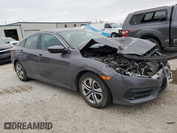 2016 Honda Civic LX with VIN 2HGFC2F58GH508868, listed as a Copart auction lot 49806585 with 77,332 mi miles and Salvage Title. Bid and sale history available at carsss.com. Image 4.