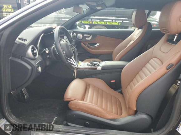 2023 Mercedes-Benz C 300 with VIN W1KWK8EB9PG131917, listed as a Copart auction lot 71820184 with 9,781 mi miles and Salvage Title. Bid and sale history available at DreamBid. Image 7.