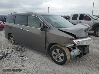 2017 Nissan Quest SV with VIN JN8AE2KP9H9168243, listed as a Copart auction lot 49855554 with 188,742 mi miles and Salvage Title. Bid and sale history available at carsss.com. Image 4.