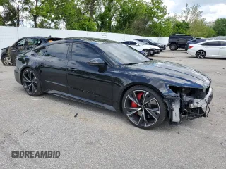 2022 Audi RS 7 z VIN WUAPCBF27NN905150, wystawiony jako Copart lot #55993395 z przebiegiem 30 948 mil mil oraz Szkody całkowita. Historia ofert i sprzedaży dostępna na DreamBid. Obrazek 4.
