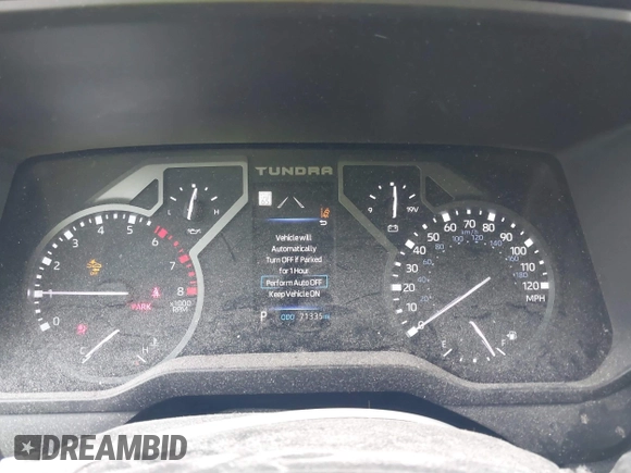 2023 Toyota Tundra with VIN 5TFKB5GDXPX002218, listed as a IAAI auction lot 41932719 with 71,335 mi miles and . Bid and sale history available at DreamBid. Image 7.