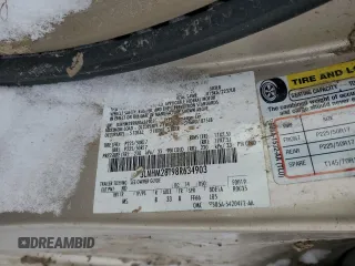2008 Lincoln MKZ with VIN 3LNHM28T98R634903, listed as a Copart auction lot 45312185 with Not Provided miles and Salvage Title. Bid and sale history available at carsss.com. Image 12.