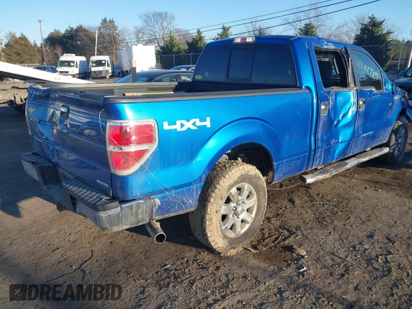2014 Ford F-150 XL with VIN 1FTFW1EF9EKF51826, listed as a IAAI auction lot 41447705 with 144,051 mi miles. Bid and sale history available at carsss.com. Image 4.