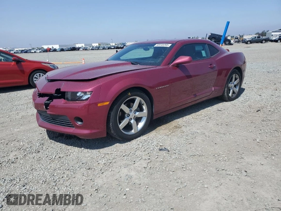 2014 Chevrolet Camaro LT z VIN 2G1FF1E31E9271236, wystawiony jako Copart lot #58448395 z przebiegiem 85 553 mil mil oraz Szkoda całkowita • Salvage title. Historia ofert i sprzedaży dostępna na DreamBid. Obrazek 1.