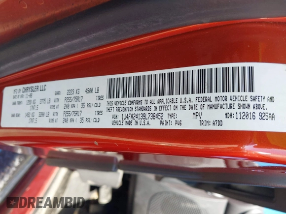 2009 Jeep Wrangler X with VIN 1J4FA24139L738452, listed as a IAAI auction lot 42150358 with 237,647 mi miles and . Bid and sale history available at DreamBid. Image 9.