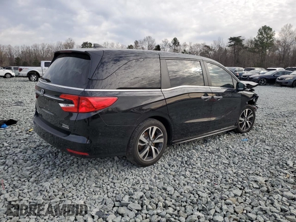 2024 Honda Odyssey Touring with VIN 5FNRL6H81RB027363, listed as a Copart auction lot 49945945 with Not Provided miles and Salvage Title. Bid and sale history available at carsss.com. Image 3.