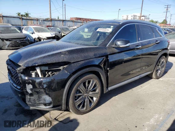 2020 Infiniti QX50 Luxe with VIN 3PCAJ5M38LF120752, listed as a Copart auction lot 64446825 with 40,001 mi miles and Salvage title. Bid and sale history available at DreamBid. Image 1.