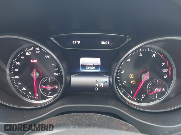 2019 Mercedes-Benz CLA 250 with VIN WDDSJ4EB6KN722477, listed as a IAAI auction lot 41377046 with 74,969 mi miles and . Bid and sale history available at DreamBid. Image 7.