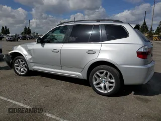 2008 BMW X3 3.0si with VIN WBXPC93448WJ05824, listed as a Copart auction lot 51769025 with 111,121 mi miles and Salvage Title. Bid and sale history available at carsss.com. Image 2.