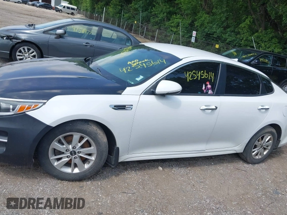 2018 Kia Optima LX with VIN 5XXGT4L36JG210914, listed as a IAAI auction lot 42545614 with 126,286 mi miles and . Bid and sale history available at DreamBid. Image 14.