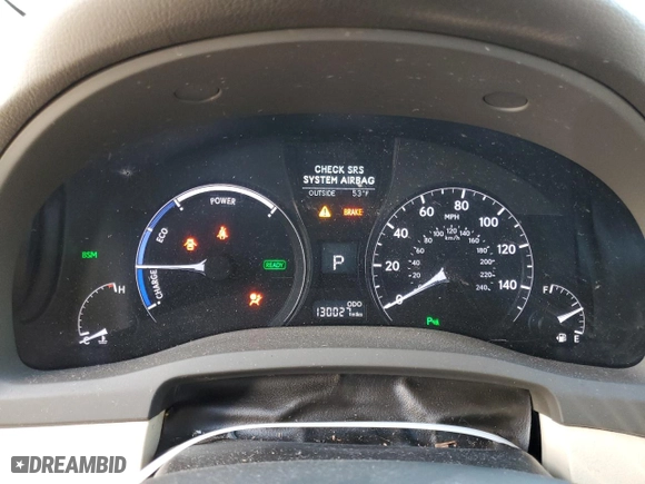 2013 Lexus RX 450h with VIN JTJZB1BA2D2412800, listed as a Copart auction lot 41441665 with 130,027 mi miles and Salvage Title. Bid and sale history available at carsss.com. Image 9.