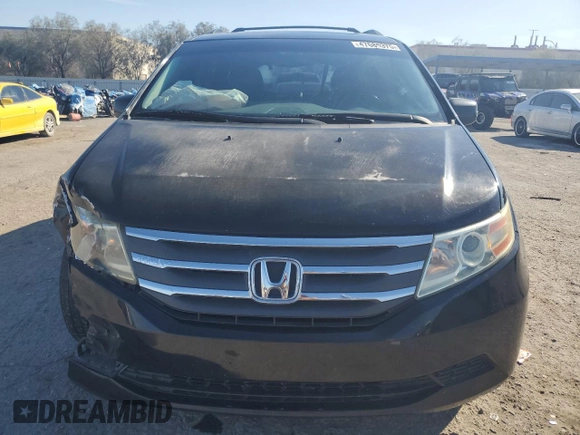 2012 Honda Odyssey EX-L with VIN 5FNRL5H64CB052869, listed as a Copart auction lot 47685375 with 168,449 mi miles and Salvage Title. Bid and sale history available at DreamBid. Image 5.