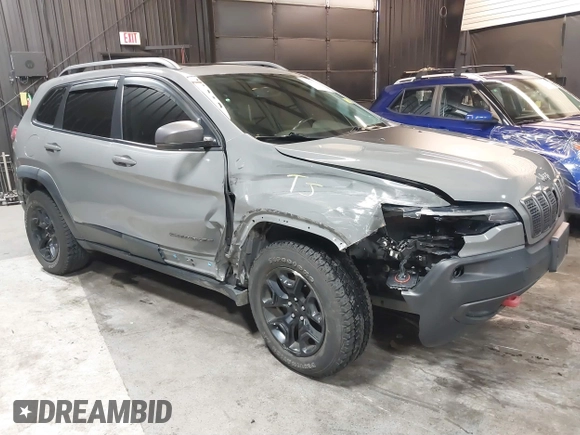 2019 Jeep Cherokee Trailhawk Elite with VIN 1C4PJMBX8KD458989, listed as a IAAI auction lot 41881517 with 89,045 mi miles. Bid and sale history available at carsss.com. Image 6.