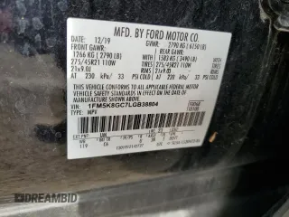 2020 Ford Explorer ST with VIN 1FM5K8GC7LGB38804, listed as a Copart auction lot 50213745 with 97,941 mi miles and Salvage Title. Bid and sale history available at carsss.com. Image 14.