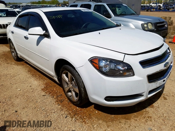2012 Chevrolet Malibu 1LT with VIN 1G1ZC5EUXCF287736, listed as a Copart auction lot 52367905 with 158,637 mi miles and Non Repairable. Bid and sale history available at DreamBid. Image 1.