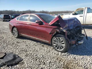 2016 Hyundai Genesis 3.8L with VIN KMHGN4JEXGU140315, listed as a Copart auction lot 47215835 with 117,486 mi miles and Salvage Title. Bid and sale history available at carsss.com. Image 4.