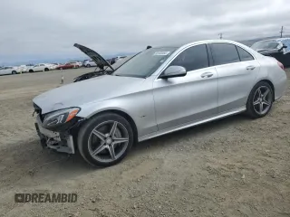 2015 Mercedes-Benz C 300 Luxury with VIN 55SWF4KB9FU078350, listed as a Copart auction lot 60169555 with 130,885 mi miles and Salvage title. Bid and sale history available at DreamBid. Image 1.