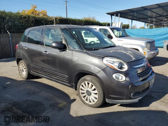 2014 FIAT 500L Easy with VIN ZFBCFABH7EZ024287, listed as a Copart auction lot 83227974 with 127,306 mi miles and Clean Title. Bid and sale history available at carsss.com. Image 4.