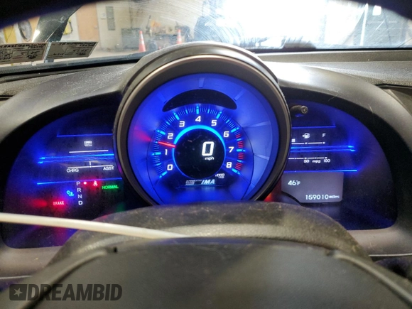 2012 Honda CR-Z EX with VIN JHMZF1D6XCS003649, listed as a Copart auction lot 51978735 with 159,010 mi miles and Salvage Title. Bid and sale history available at carsss.com. Image 9.