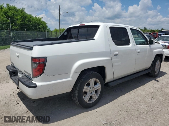 2012 Honda Ridgeline RTL with VIN 5FPYK1F56CB002709, listed as a Copart auction lot 62642495 with 116,416 mi miles and Salvage title. Bid and sale history available at DreamBid. Image 3.