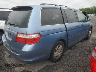 2007 Honda Odyssey EX z VIN 5FNRL38447B060110, wystawiony jako Copart lot #58851135 z przebiegiem 177 889 mil mil oraz Czysty tytuł • Clean title. Historia ofert i sprzedaży dostępna na DreamBid. Obrazek 3.