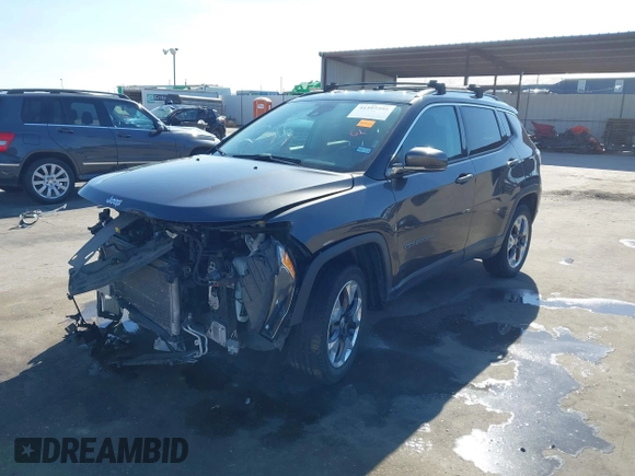 2021 Jeep Compass Limited with VIN 3C4NJDCB5MT596447, listed as a IAAI auction lot 41597395 with 70,203 mi miles and . Bid and sale history available at carsss.com. Image 19.