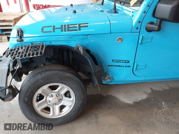 2017 Jeep Wrangler Sport with VIN 1C4AJWAG5HL578041, listed as a IAAI auction lot 41935216 with 119,837 mi miles and . Bid and sale history available at DreamBid. Image 6.