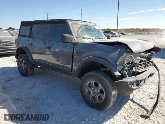 2024 Ford Bronco Big Bend with VIN 1FMDE7BH5RLA24042, listed as a Copart auction lot 76699044 with 13,419 mi miles and Salvage Title. Bid and sale history available at DreamBid. Image 4.